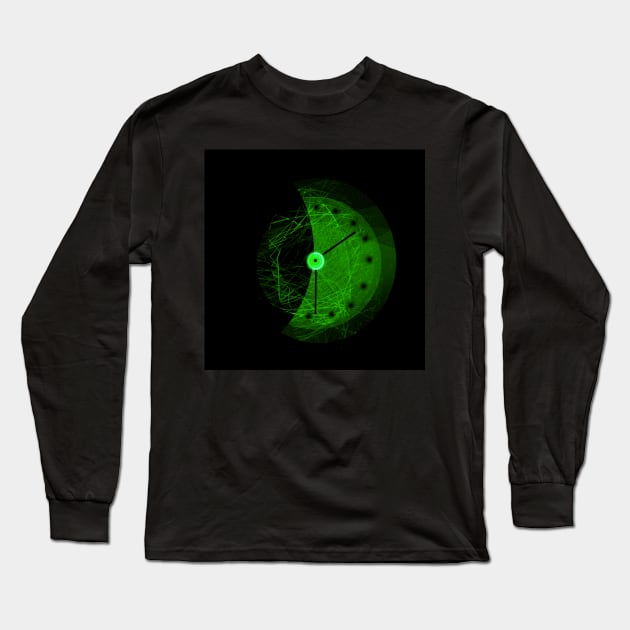 Clock In The Darkness Long Sleeve T-Shirt by momomoma